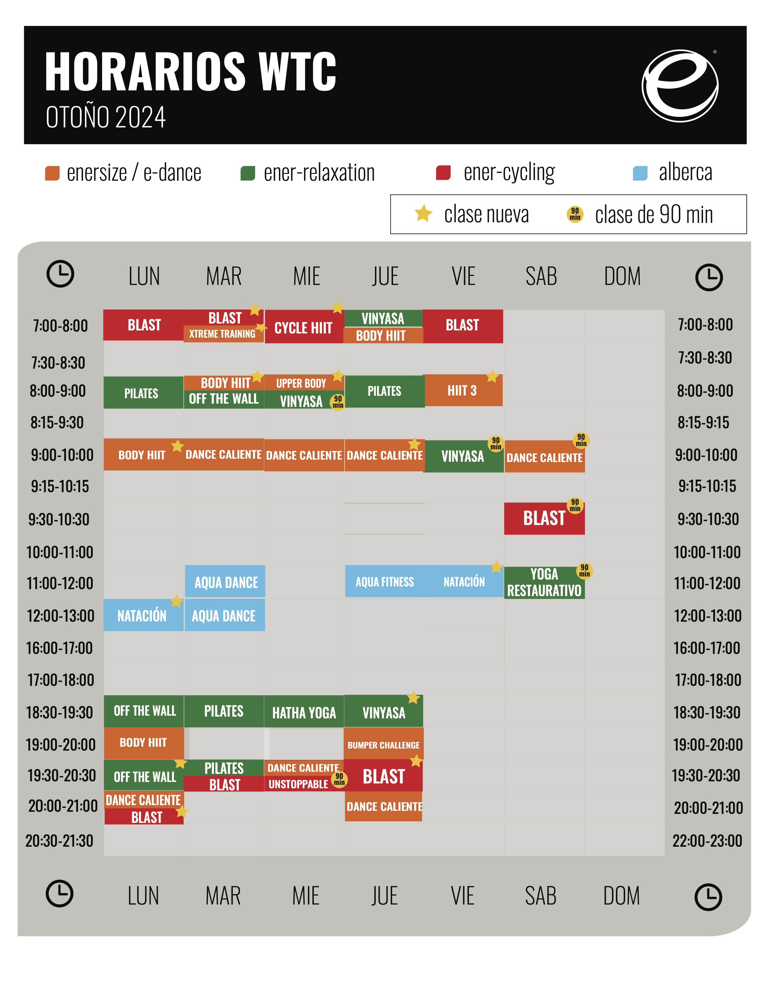 Horarios WTC