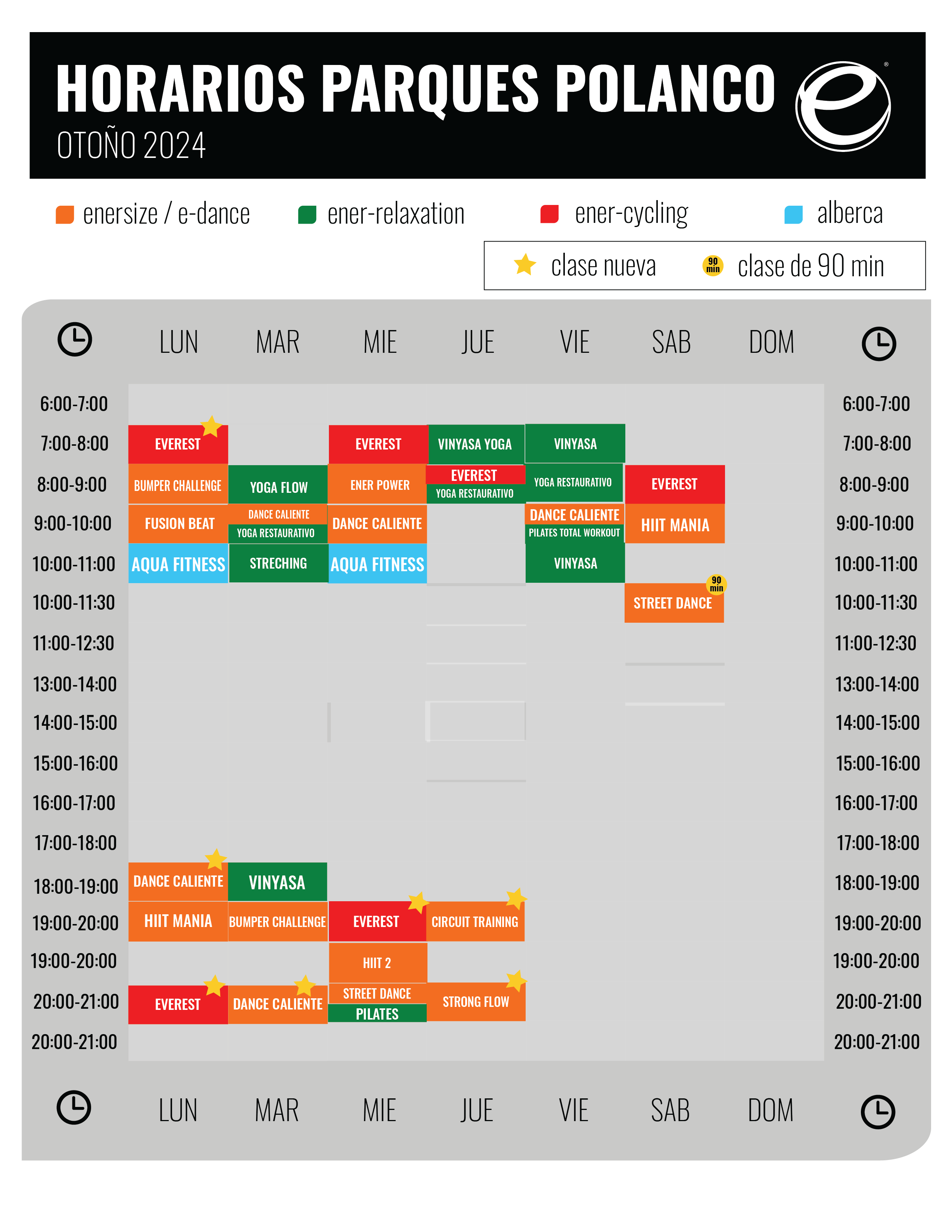 Horarios Parques Polanco